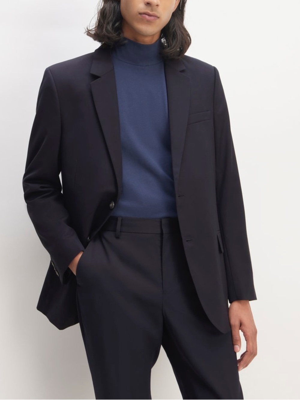NWOT - Everlane The Italian Wool Blazer in Navy - Size 40